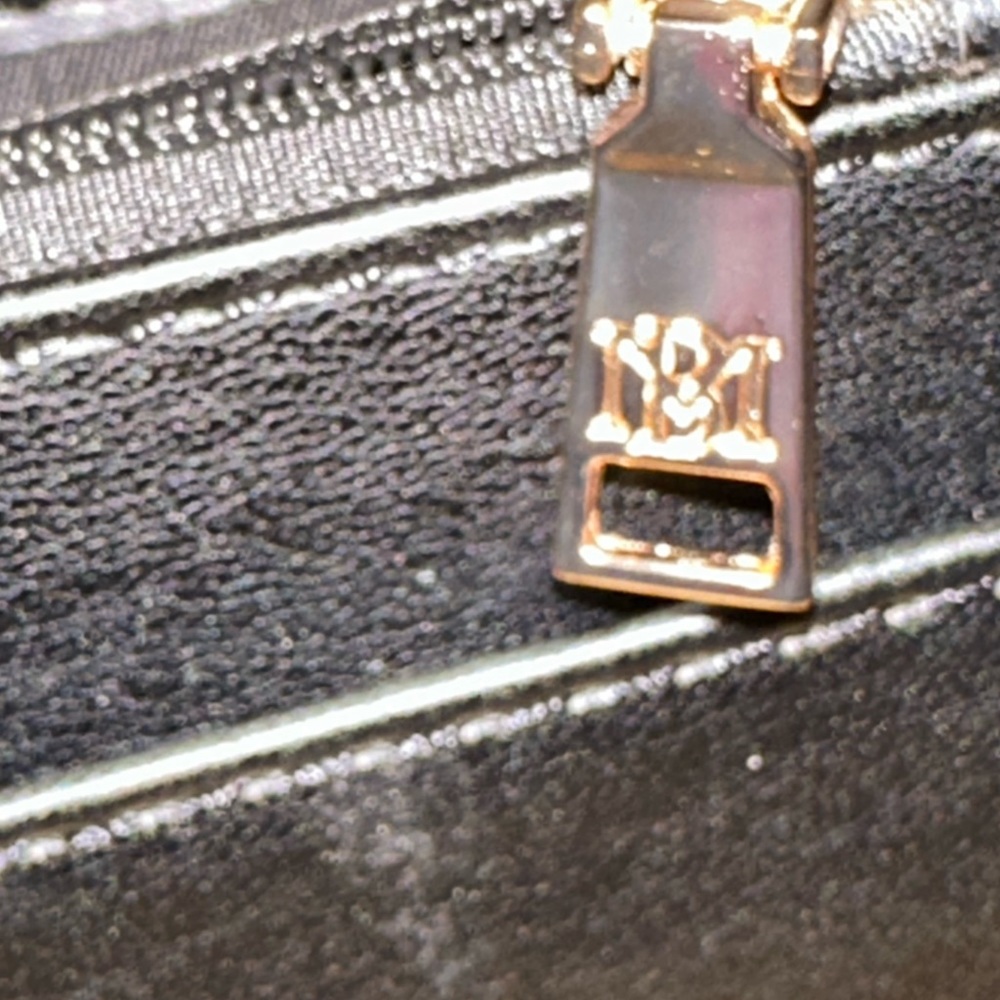 Badgley Mischka black quilting purse with logo and tassel closure final $42 firm - Picture 3 of 12